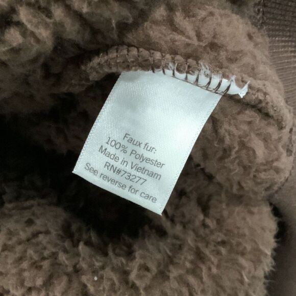 NWT!! Teddy Bear Zip Up Coat in Chocolate XXL - Picture 6 of 8